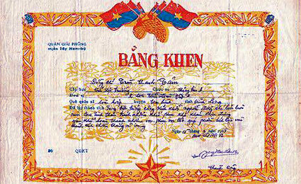 Evan Pinther a Viet Cong Document that I traded a Special Forces guy for in 1969