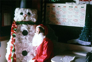 Christmas 1969 - we built a snowman