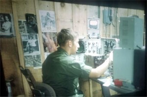 Frank Taylor at work in Avionics Vietnam